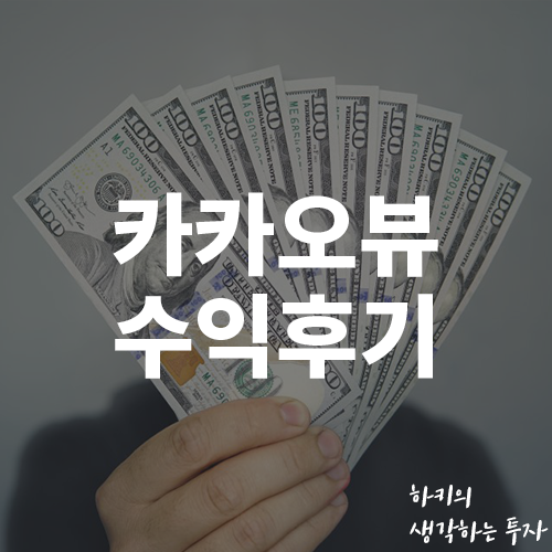 카카오뷰 수익 정산 후기(feat. 채널 개설, N잡러)