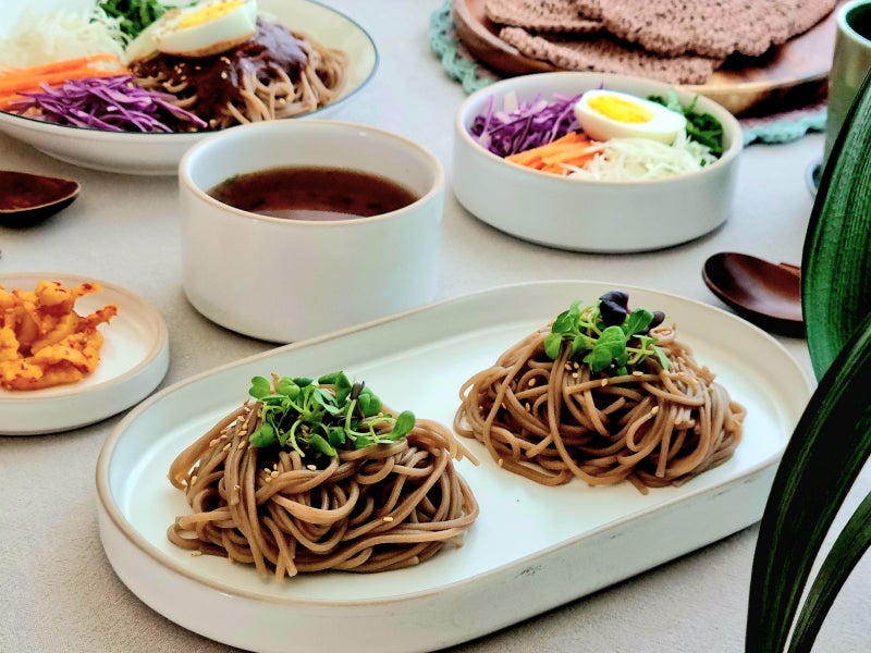 여름별미 면요리 메밀소바, 메밀막국수 만들기 칠갑농산 메밀국수