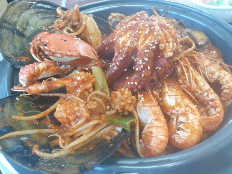  [맛집투어 - 함덕 황금고팡] 육지에서는 영원히 먹어볼 수 없을것 같은 해물찜 비쥬얼 황금고팡