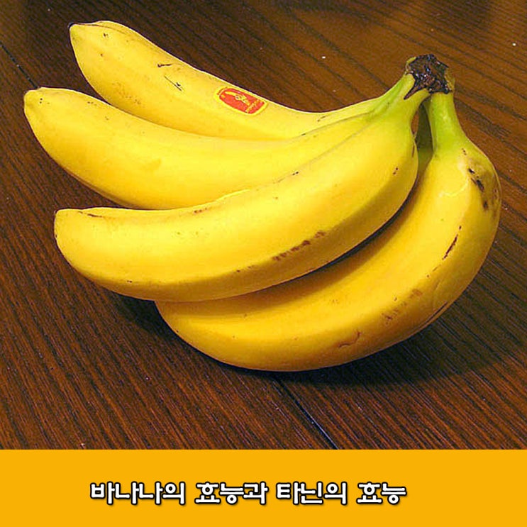 바나나의 효능과 떫은맛을 내는 타닌의 효능