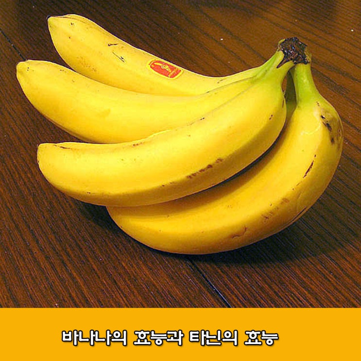  바나나의 효능과 떫은맛을 내는 타닌의 효능