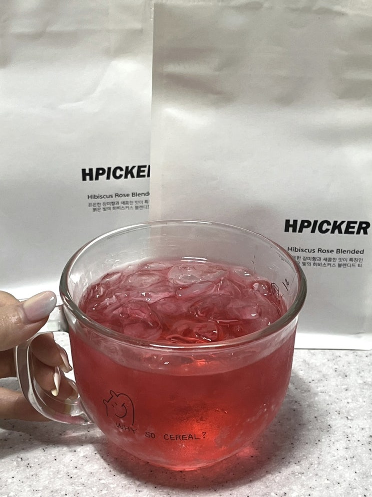  디카페인이라 더 좋은 히비스커스로즈티로 무더위 극뽁 •_•