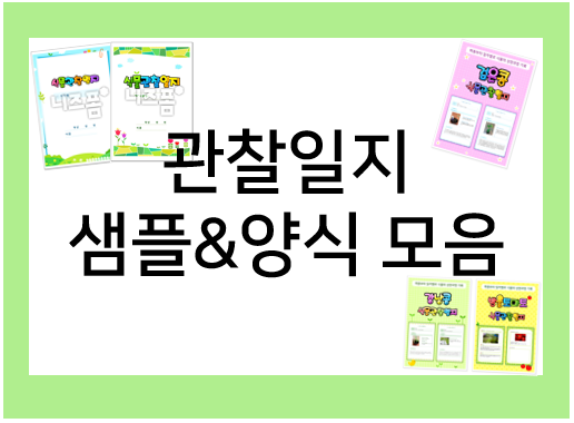  방학숙제 관찰일지 : 관찰하고 보고서 쓰기!