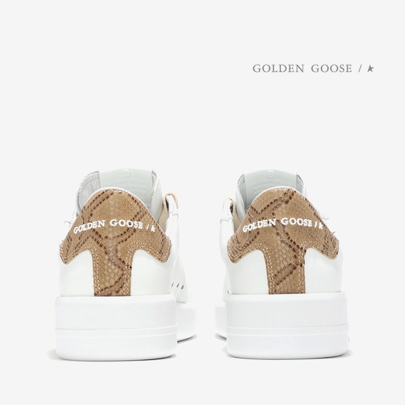 골든구스 22FW PURESTAR 크래프트 레더 여성 스니커즈 WT