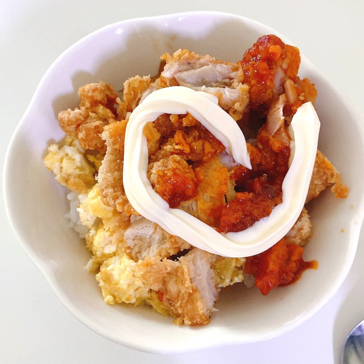 신혼밥상 : 남은 치킨으로 만드는 치킨마요덮밥