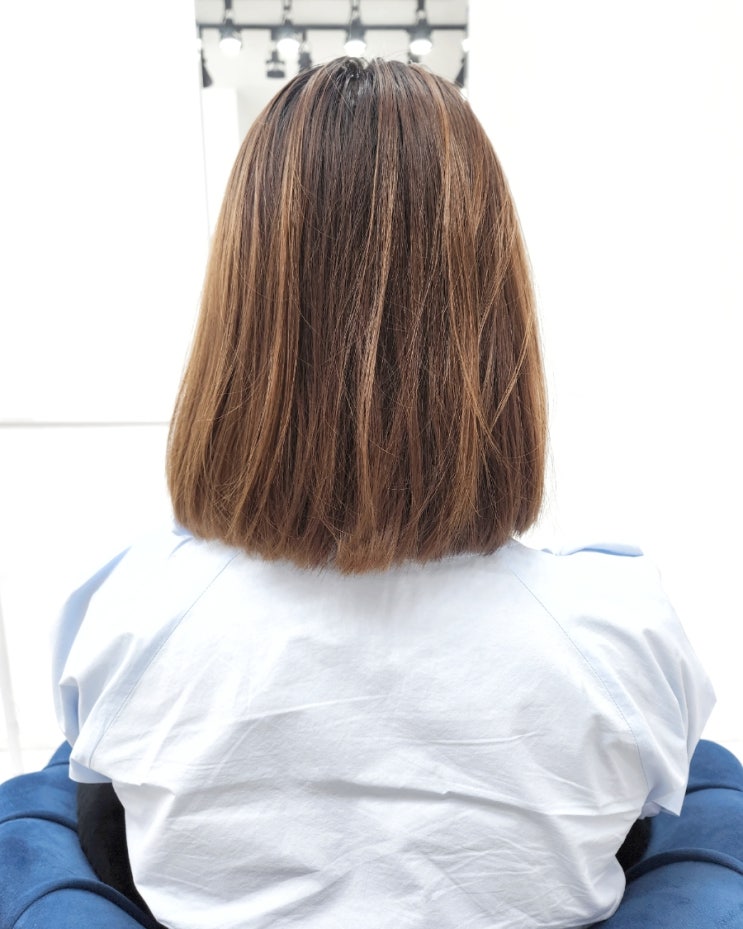  부산커버붙임머리 단발 