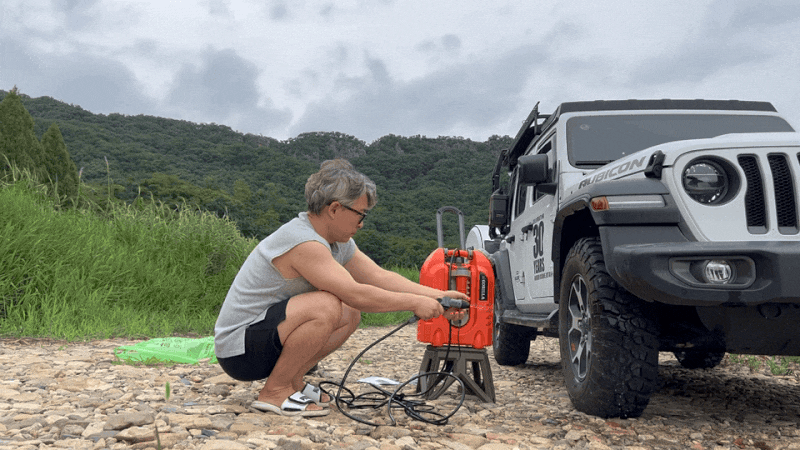 휴대용 고릴라 캠핑샤워기 노지캠핑 필수용품
