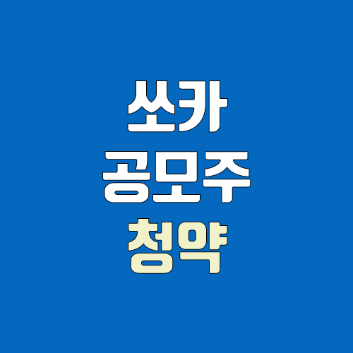 쏘카 공모주 청약 (장외가, 공모가, 증거금 / 유통 물량, 의무보유확약 / 지분, 균등, 비례)