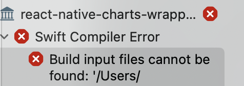 [RN] 'Build input files cannot be found error', ipa/apk 빌드 시 에러