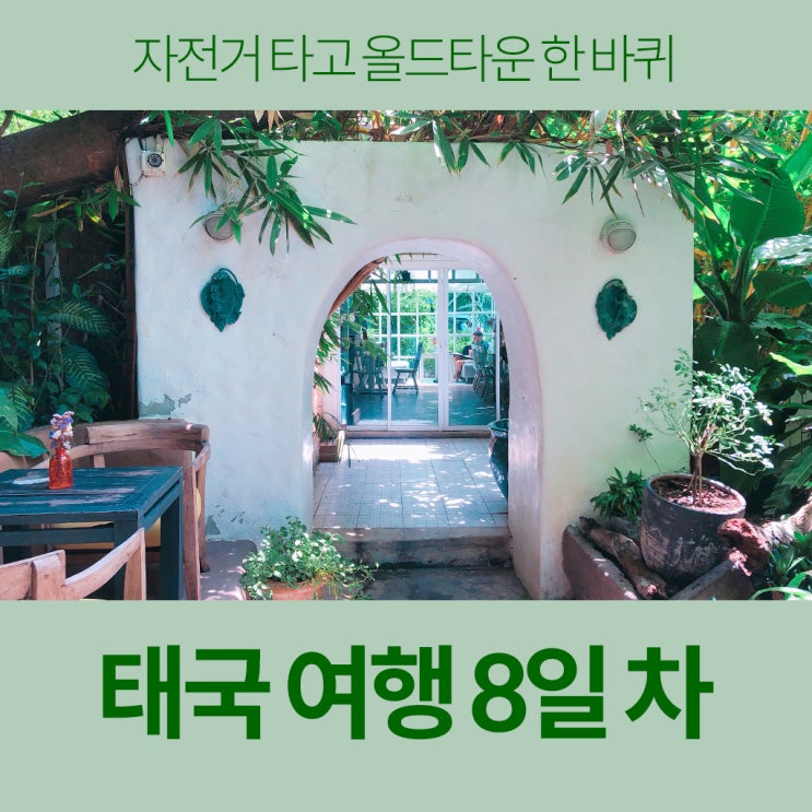  태국 여행 8일 차 - 치앙마이 오늘도 혼밥러, 앙깨우호수, 올드타운 자전거타기, 숙소 이동