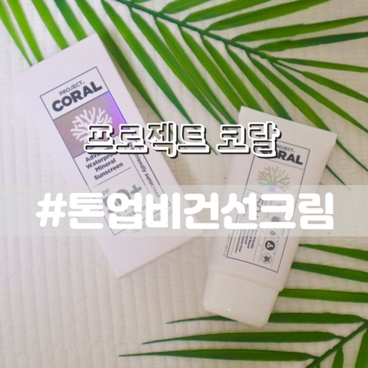  프로젝트 코랄 톤업 선크림 남성선크림 추천