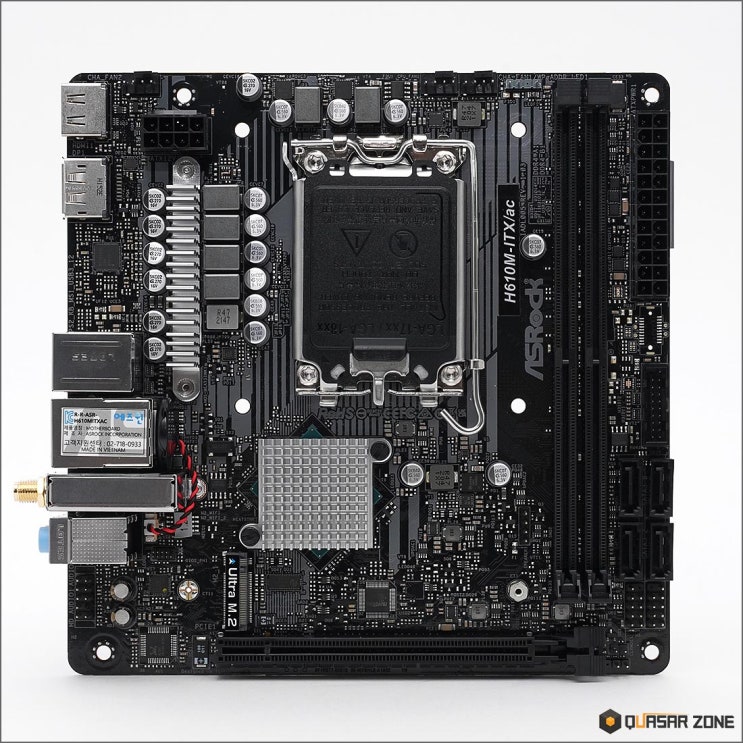 ASRock H610M-ITX/ac D4 에즈윈 퀘이사존 리뷰 칼럼 ASRock H610M-ITX/ac D4 에즈윈 퀘이사존 리뷰 칼럼