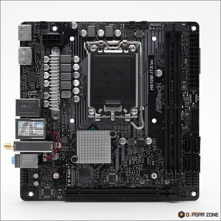 ASRock H610M-ITX/ac D4 에즈윈 퀘이사존 리뷰 칼럼