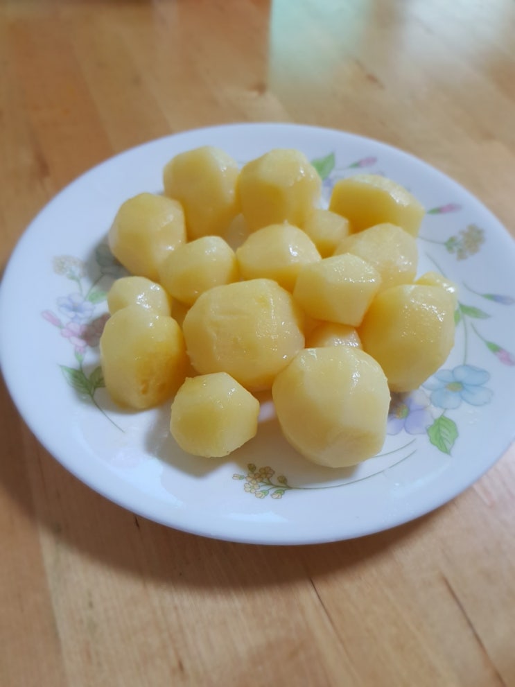  여름철 간식 감자 들기름구이