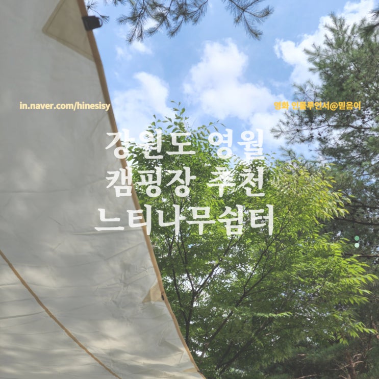  강원도 영월 캠핑장 느티나무캠핑장 추천 시설 이용정보