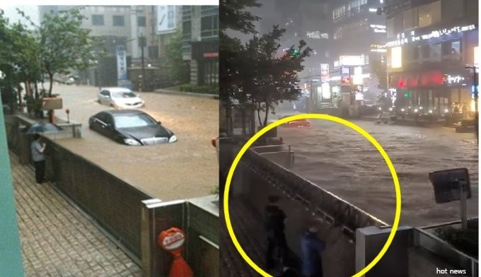 (영상) 주차장 침수 막은 강남역 서초동 청남 빌딩의 '홍수 방어막' 건물주 선견지명