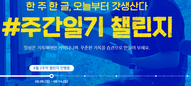  주간일기 챌린지 : 8월 2주차
