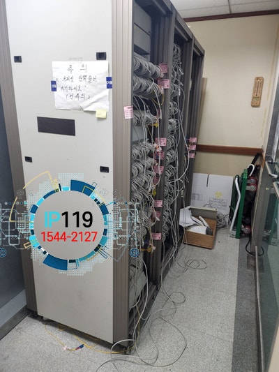  병원 인터넷 공사 모니터 작업부터 벽포트 설치 작업