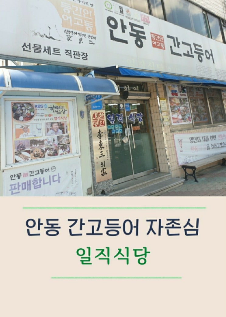  안동 일직식당 간고등어 간잽이 대한명인의 손맛