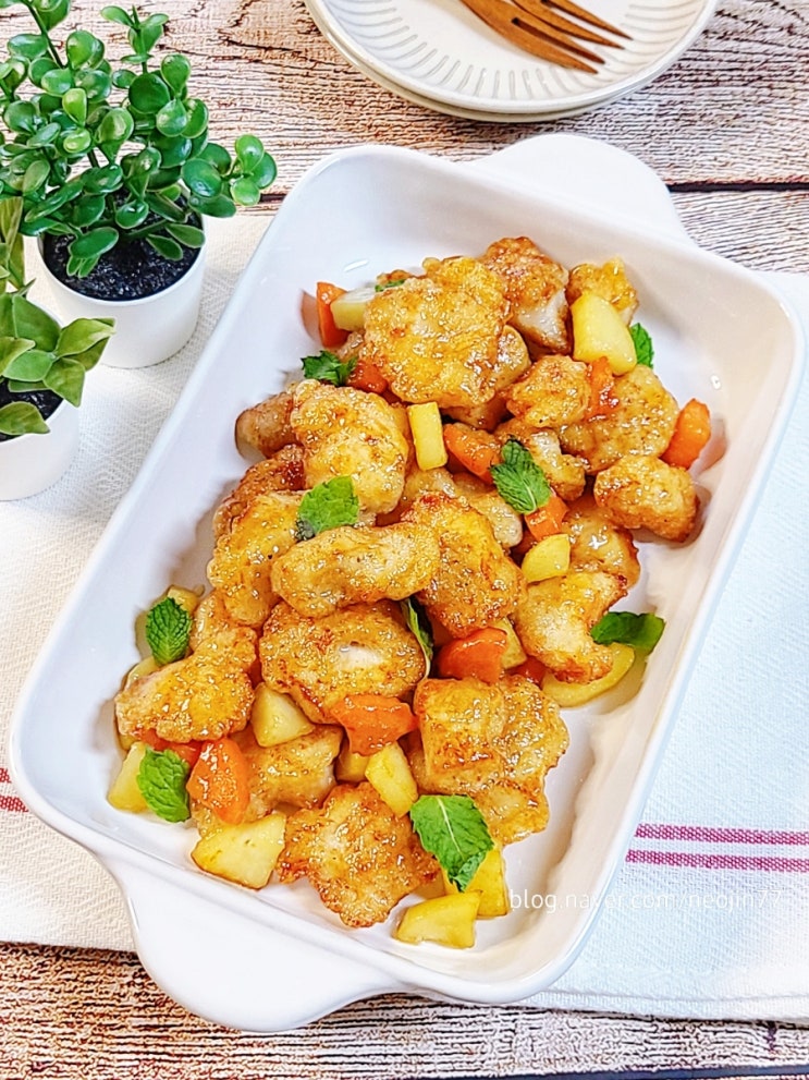 허니버터치킨 만들기 달콤한 아이들간식 쫀득하고 부드러운 닭안심요리 허니버터치킨 만들기 달콤한 아이들간식 쫀득하고 부드러운 닭안심요리