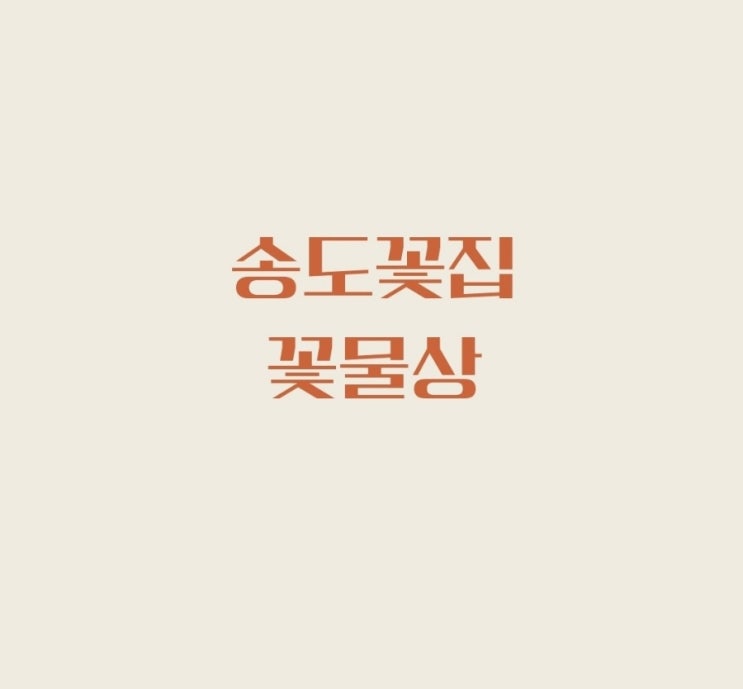  송도 꽃집 꽃물상에서 여러번 꽃 구매한 후기