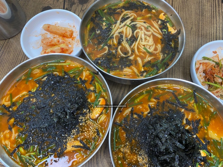 비오는날 먹으면 딱 좋은 화성 기안동 숨겨진 맛집 강릉 모녀 장칼국수