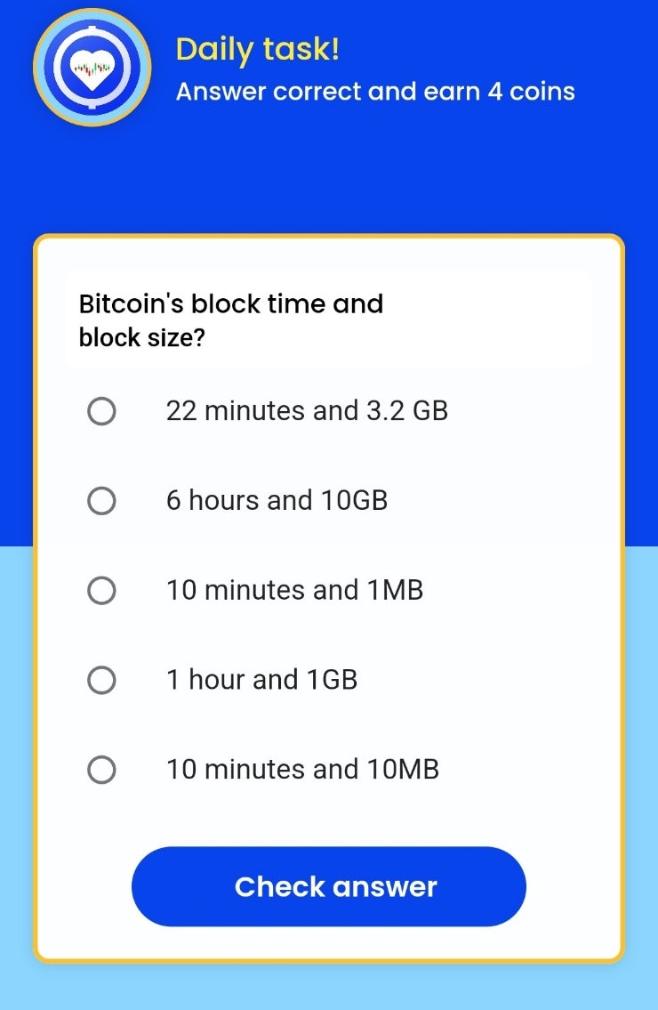 Remint daily tasks(레민트 일일퀴즈) - Bitcoin's block time and block size? 비트코인의 블록 시간과 블록 크기는?