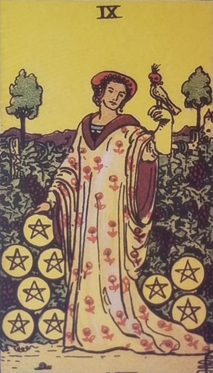 9 IX OF PENTACLES  펜타클 9