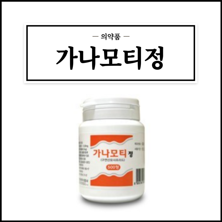  가나모티정, 효능효과/복용법/부작용/주의사항 등 간단정리