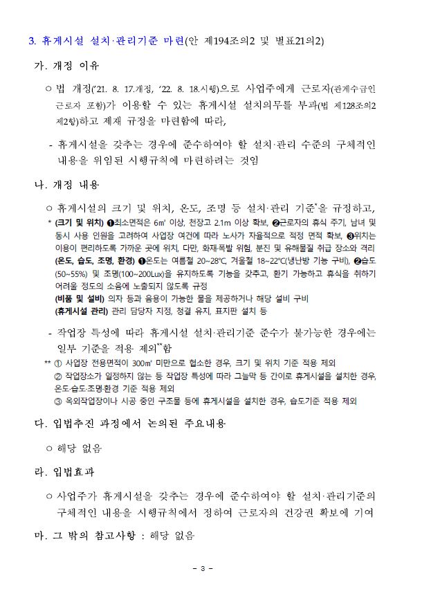  휴게시설 설치 의무화, 위반 시 과태료 1500만원 부과한다고?
