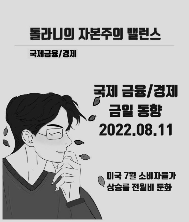 미국 7월 소비자물가 지수 상승률 전월비 둔화. 통화긴축 속도 조절 가능성 제기