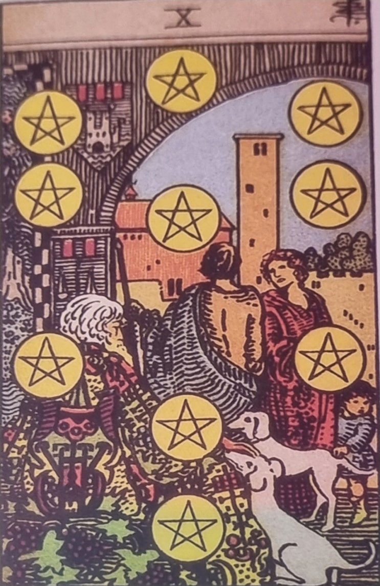  10 X OF PENTACLES  펜타클 10