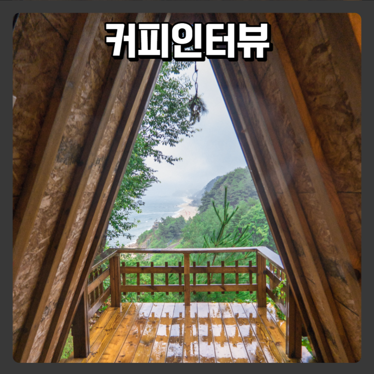  강릉 커피인터뷰, 스테이인터뷰 비올때 가기 좋은 카페