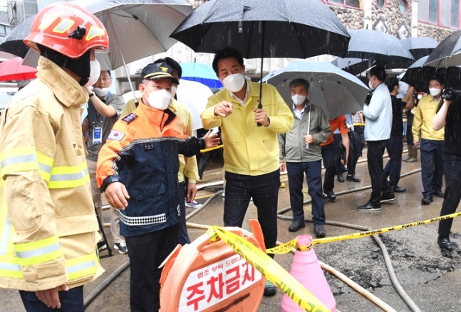 <b>오세훈</b> "박원순 시장 때 중단됐던 <b>빗물</b> 터널 공사 재개...1조... 
