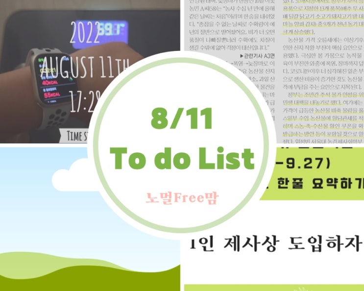  8/11 To do List