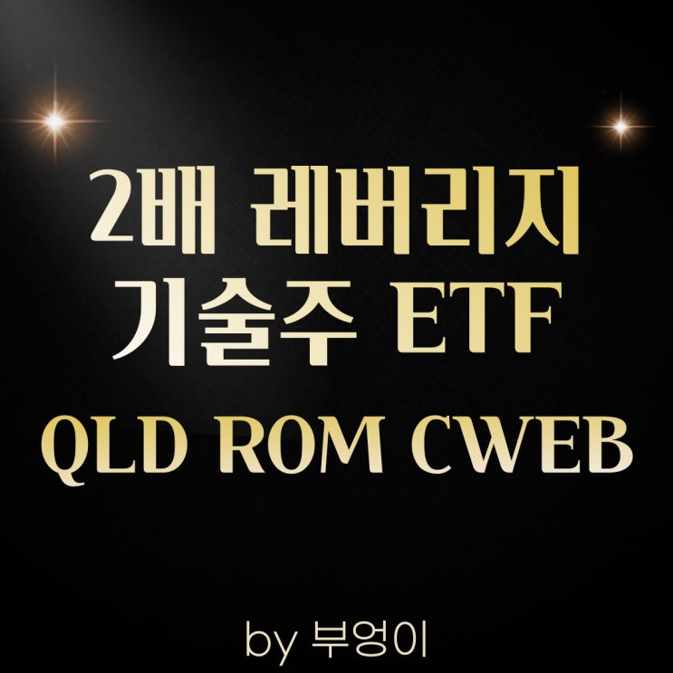 미국 상장 기술주 2x 레버리지 ETF - QLD, ROM, CWEB 미국 상장 기술주 2x 레버리지 ETF - QLD, ROM, CWEB