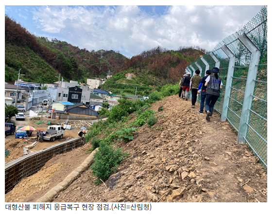 집중호우 피해지·우려지역 12∼14일 긴급 점검(울진·삼척 등 봄철 대형산불 피해지역은 더 면밀히 점검)_산림청 집중호우 피해지·우려지역 12∼14일 긴급 점검(울진·삼척 등 봄철 대형산불 피해지역은 더 면밀히 점검)_산림청
