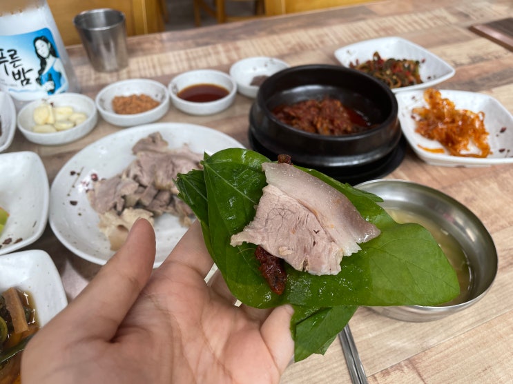  삼다수길, 사려니숲길 근처 맛집 <교래 퐁낭>흑돼지수육과 맬조림! (내돈내산)