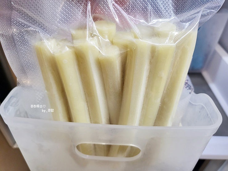  밀떡 떡볶이떡 소분부터 보관까지 깔끔하게!!