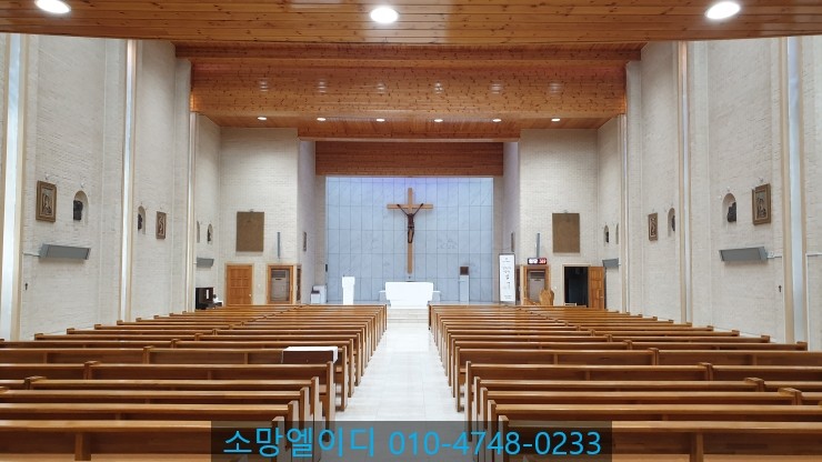  화랑대성당 가톨릭 성가번호판 설치 사례[LED성가판,미사안내판,성당전광판,입당,봉헌,성체,파견]