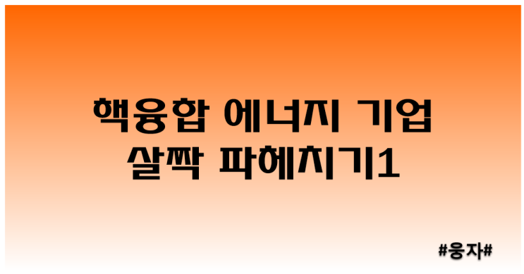  핵융합 에너지 기업 시리즈_두산에너빌리티