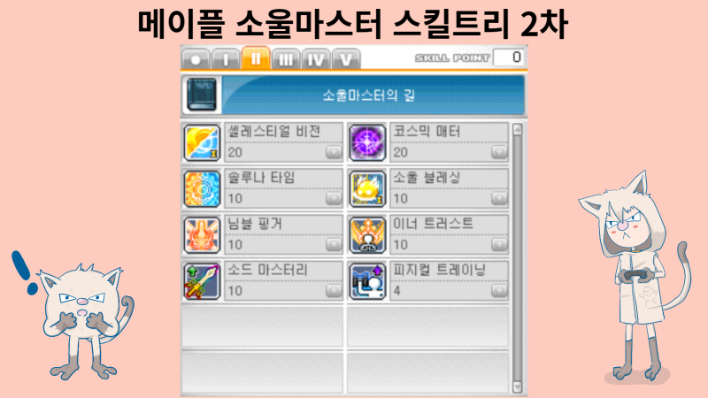 메이플스토리 소울마스터 스킬트리 공략! 소마 하이퍼 코어 강화 어빌리티 : 네이버 블로그