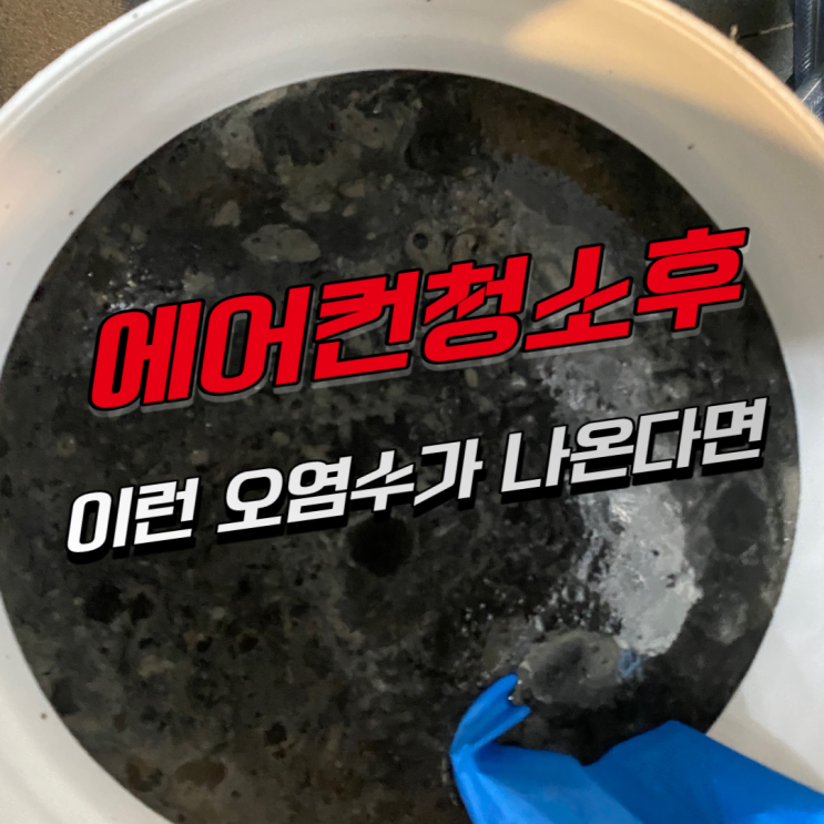  울산식당에어컨청소 기름때와 만난 곰팡이 제거