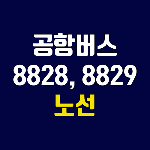 공항버스 8828번, 8829번 (시간표, 노선 / 경기 여주시(여주종합터미널), 이천시(이천종합버스터미널) ↔ 인천공항)