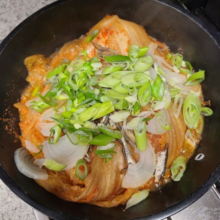 묵은지김치찜으로 한끼식사 해결하기 전라도김치 무명김치