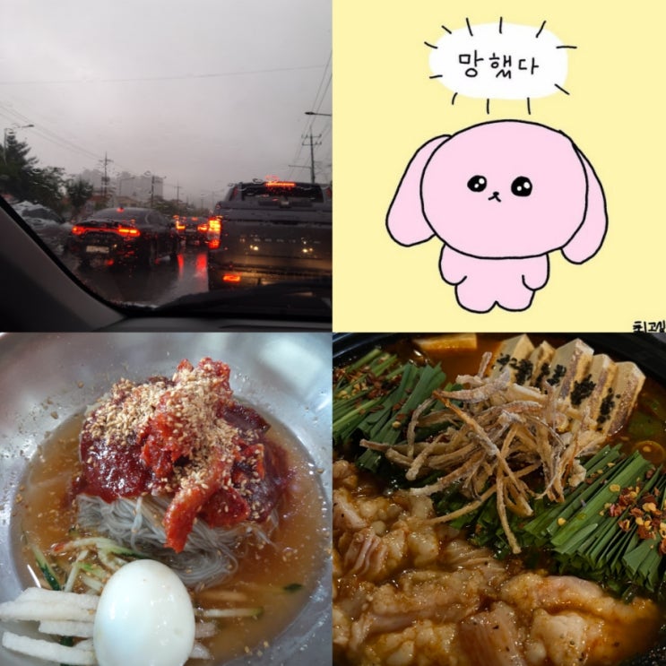  비가 하늘에 구멍난것처럼 쏟아져 내린 한주..c 동남지구 일월육일/흥부네갈비 /엘지트롬건조기/엄마생신