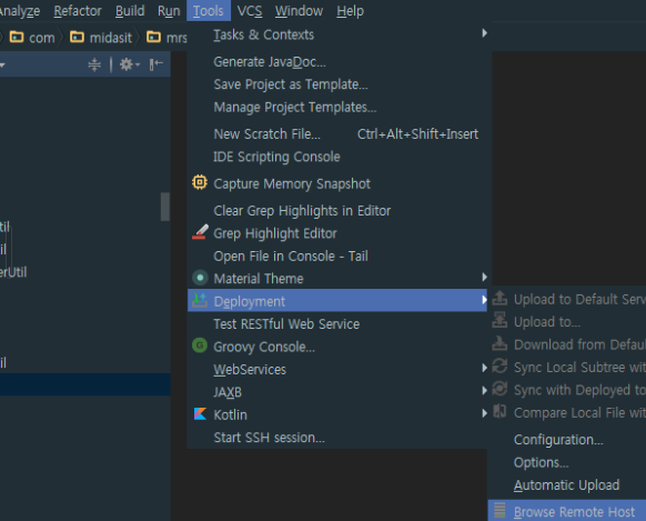  Intellij (인텔리제이) FTP 연동
