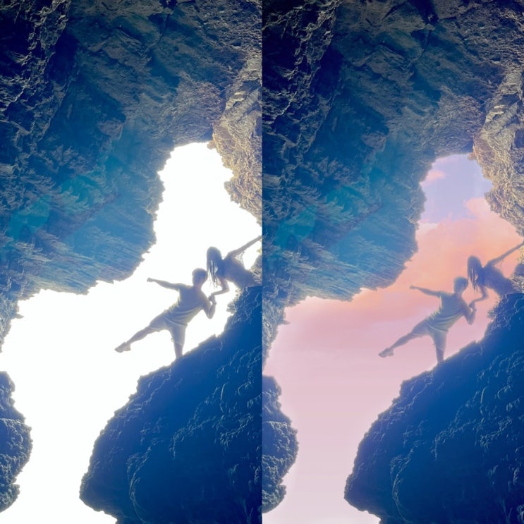  [하늘 보정] 하늘 보정하는 법/ 앱 '카메라 360'사용