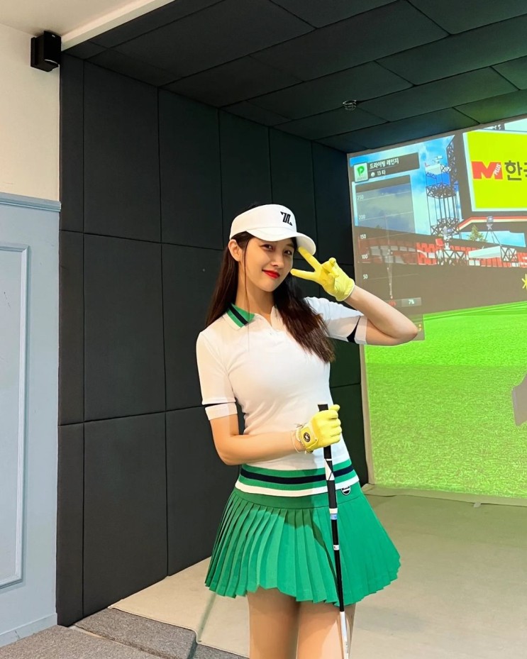 해체한 유명 걸그룹 포미닛 출신 남지현, 골프와 테니스 사이에서 바쁜 청량한 요정 비주얼