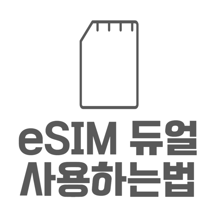 eSIM 듀얼유심 사용 얼마나 편해질까? eSIM 듀얼유심 사용 얼마나 편해질까?